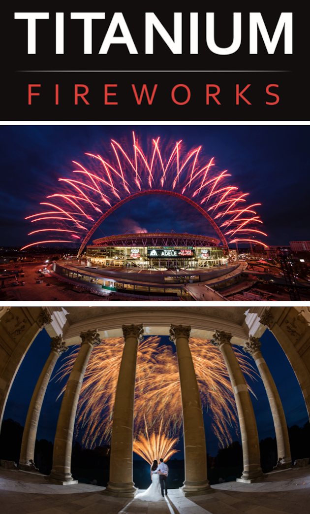 Titanium Fireworks - image titanium on https://onlineweddingdirectory.co.uk